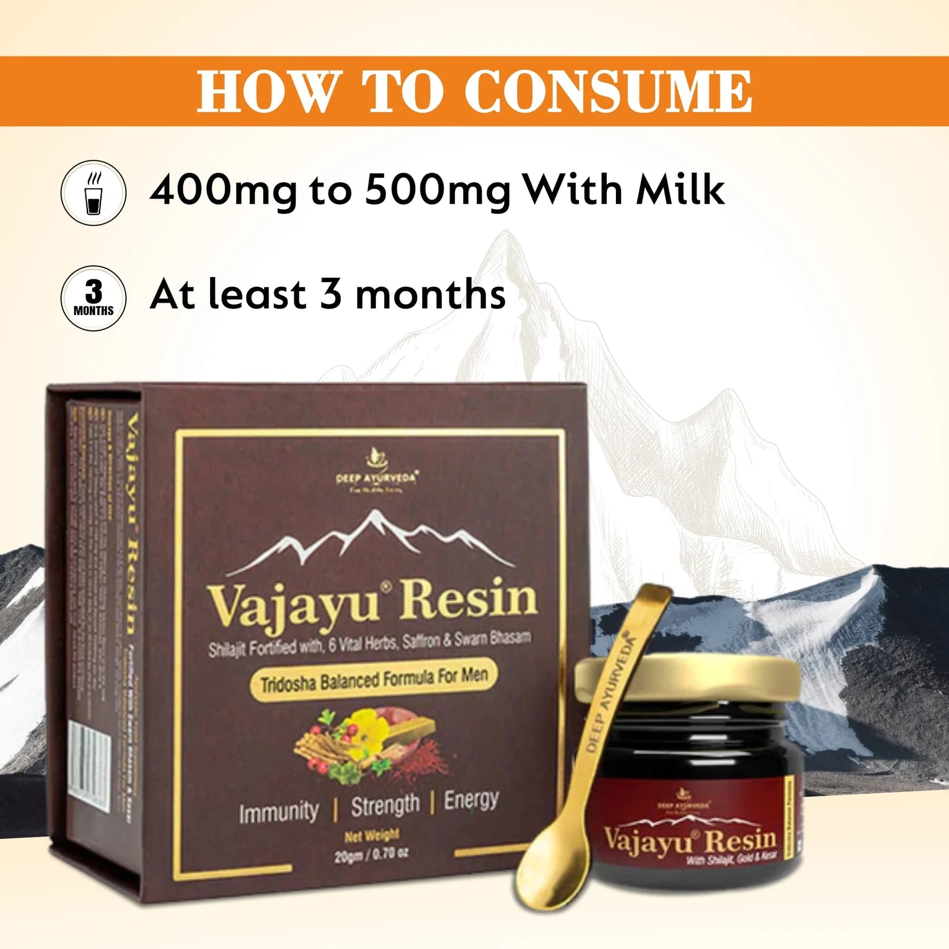 Vajayu Shilajit Gold Resin Plus With Gold & Kesar