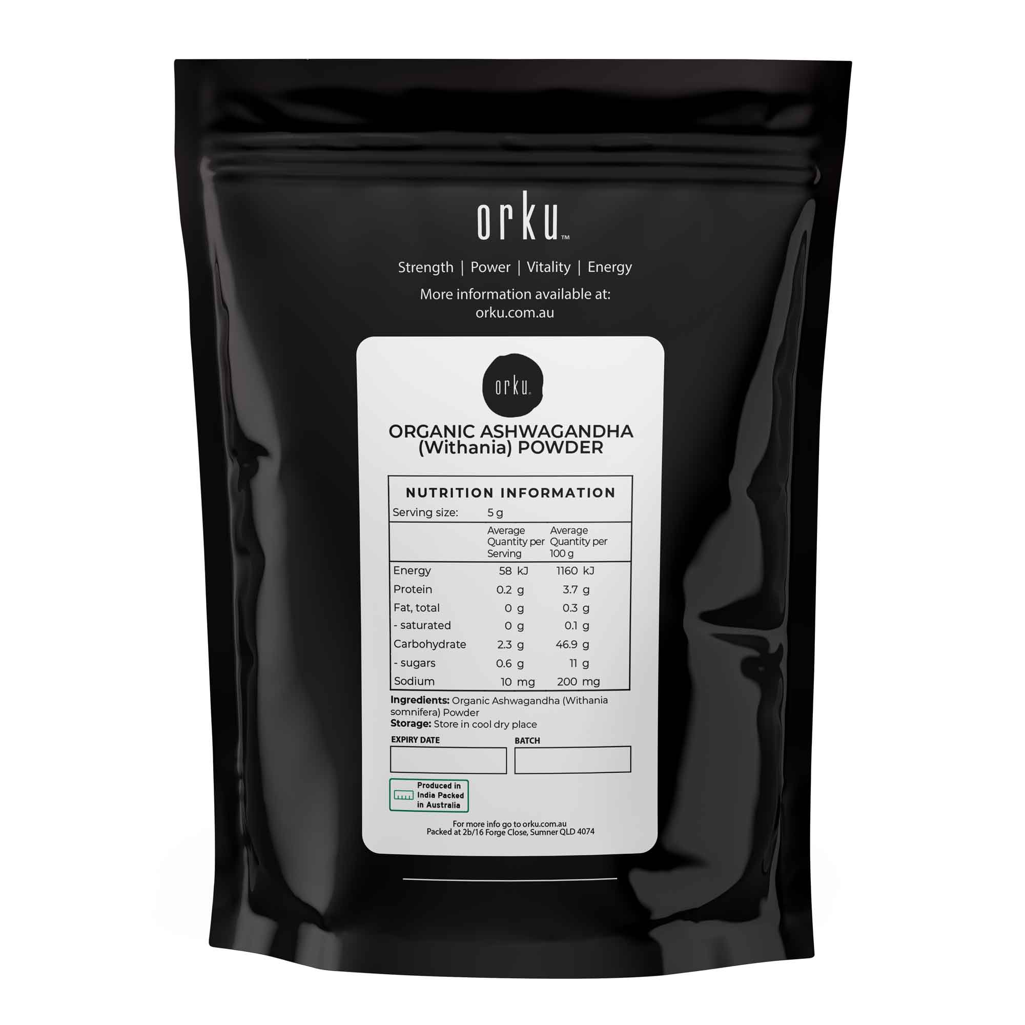 400g Organic Ashwagandha Root Powder Withania Somnifera Herb Supplement-1