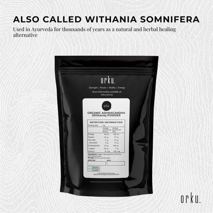 400g Organic Ashwagandha Root Powder Withania Somnifera Herb Supplement-3