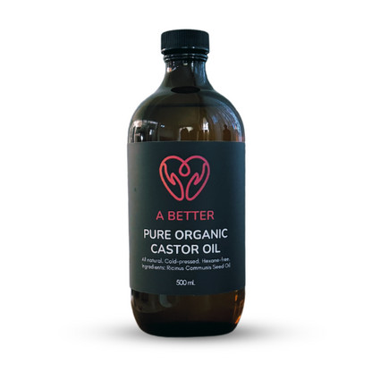 Pure Organic Castor Oil - Amber Glass Bottle-6