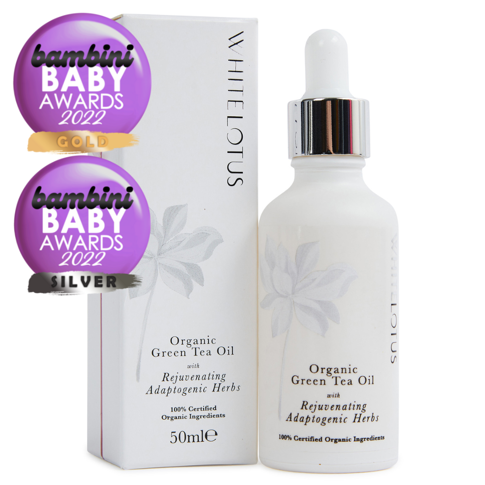 Organic Green Tea Oil with Rejuvenating Adaptogenic Herbs 50mL-0