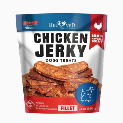Chicken Jerky Dog Treats 1.5 Lb Human Grade Pet Snacks Grain Free