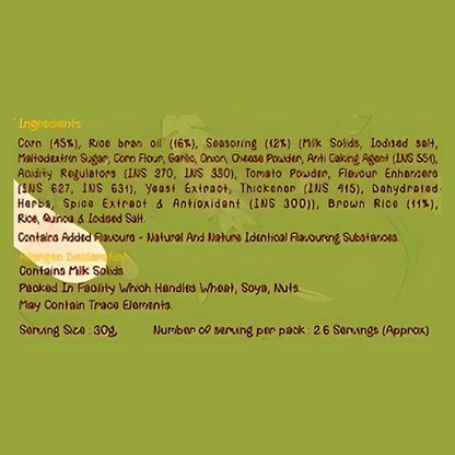 Multigrain Crisps + Quinoa Puffs + Multigrain PopsAvailable for bulk orders)