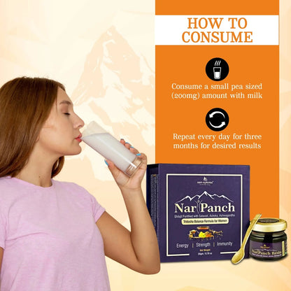 NariPanch Shilajit Resin Ayurvedic Blend for Women’s Vitality & Wellness