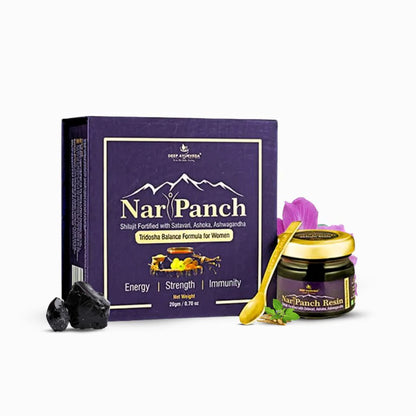 NariPanch Shilajit Resin Ayurvedic Blend for Women’s Vitality & Wellness