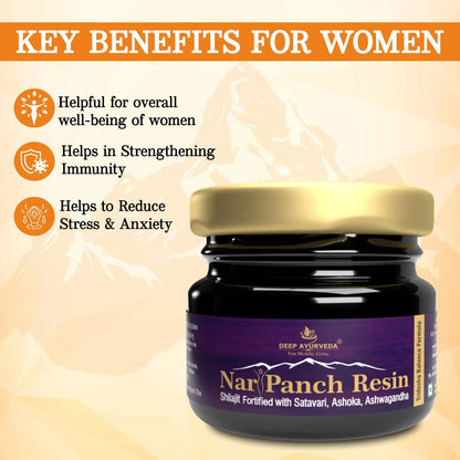 NariPanch Shilajit Resin Ayurvedic Blend for Women’s Vitality & Wellness