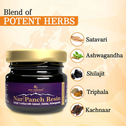 NariPanch Shilajit Resin Ayurvedic Blend for Women’s Vitality & Wellness