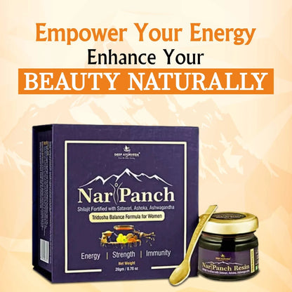 NariPanch Shilajit Resin Ayurvedic Blend for Women’s Vitality & Wellness