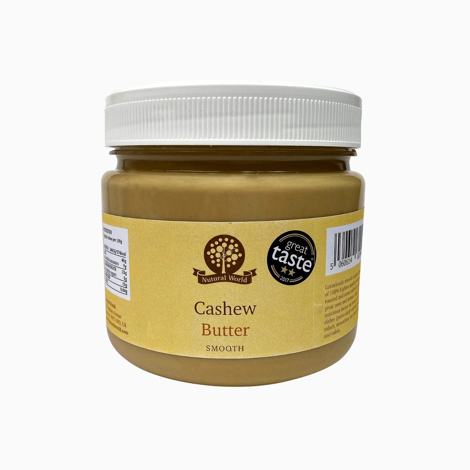 Nutural World - Cashew Nut Butter – Smooth – 170g