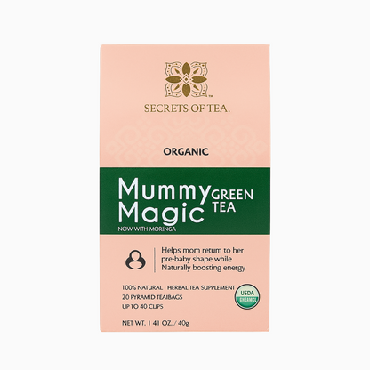 Organic Slimming Herbal Tea - Caffeine-Free with Moringa, 40 Servings