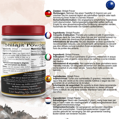 Pure Himalayan Shilajit Powder Fulvic Acid Humic Acid and Minerals 3.5 Oz (100g)-1