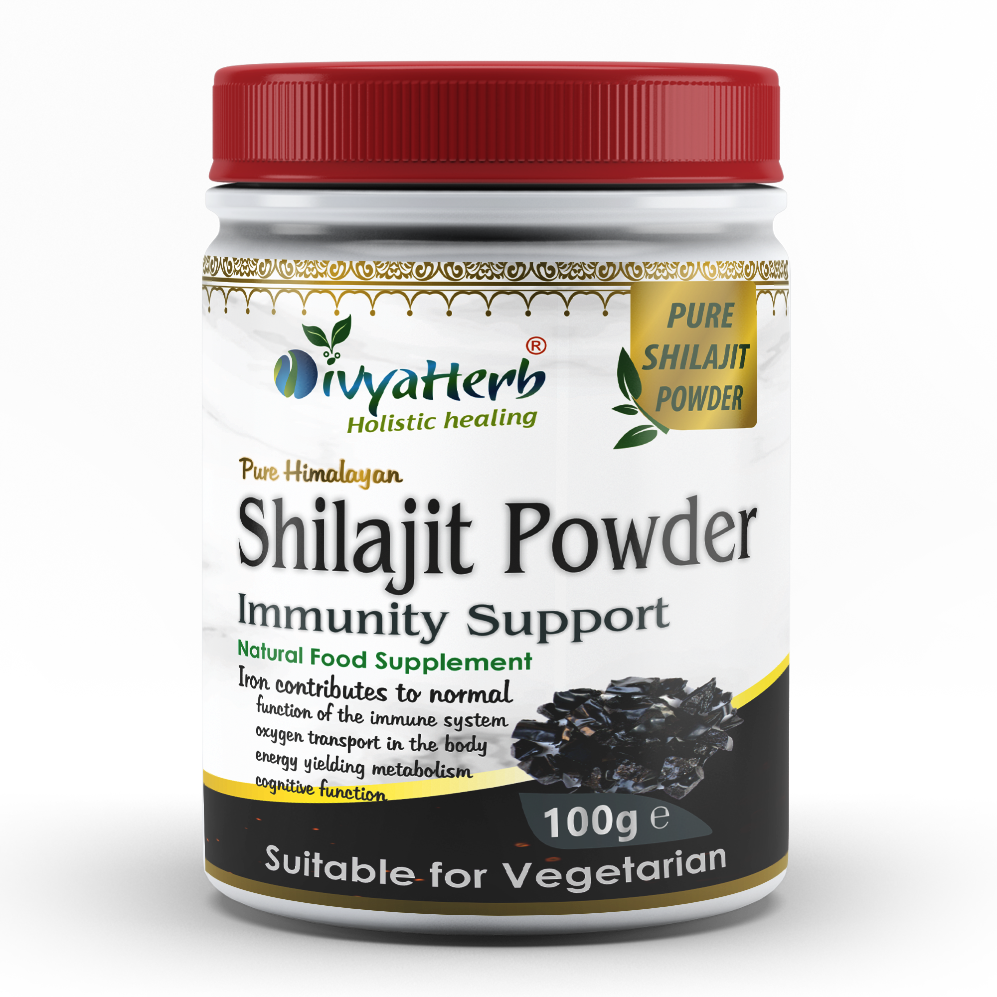 Pure Himalayan Shilajit Powder Fulvic Acid Humic Acid and Minerals 3.5 Oz (100g)-0