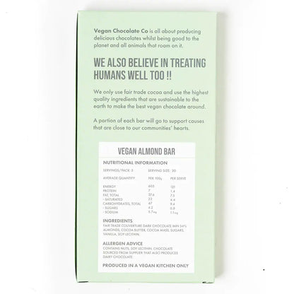 Vegan Almond Bar (100G) Gluten Free (Made in Australia)