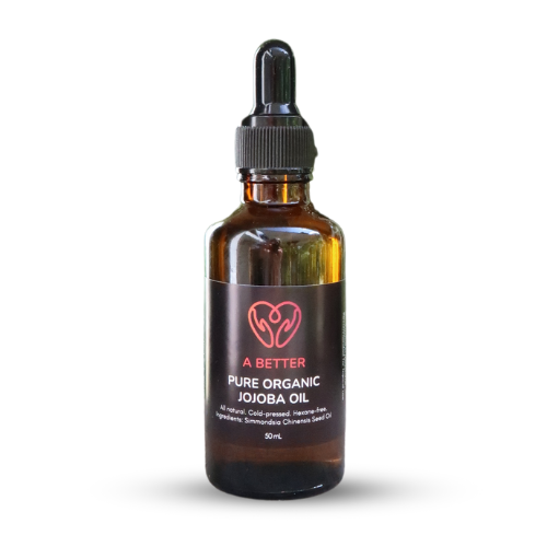 Pure Organic Jojoba Oil 50mL Amber Glass Bottle-1